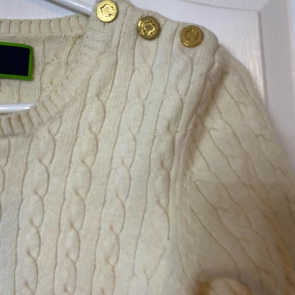 C Wonder by Chris Burch (Tory’s ex-husband) off white cable knit sweater size M - Picture 3 of 5